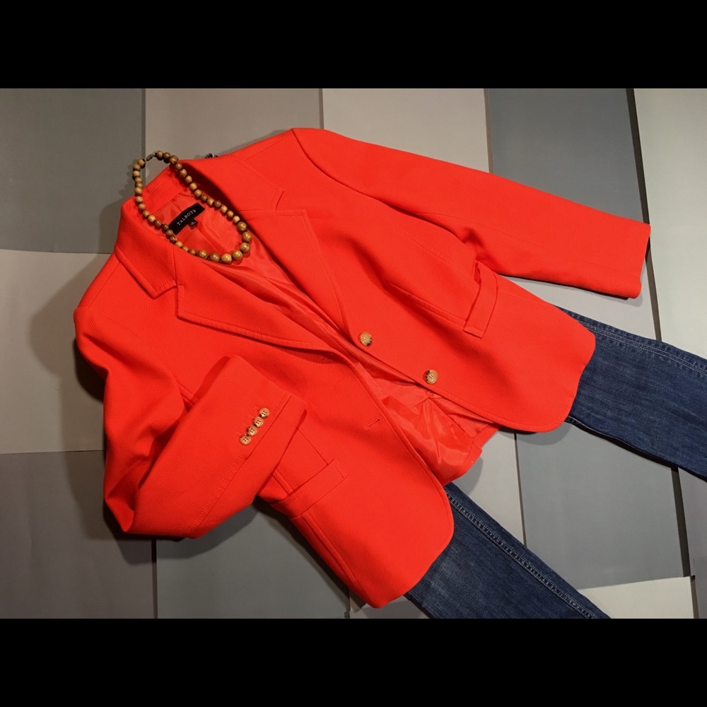 Beautiful Red Talbots Blazer